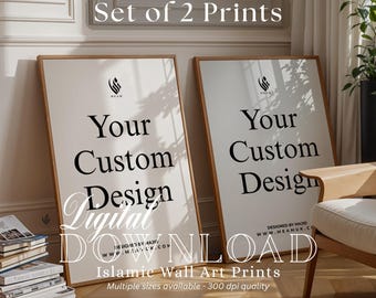 Set of 2 prints, custom digital downloads, personalization or changes to existing designs