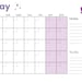 Printable Blank Calendar, Fillable Planner, Monthly Organiser, Digital ...