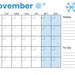 Printable Blank Calendar, Fillable Planner, Monthly Organiser, Digital ...