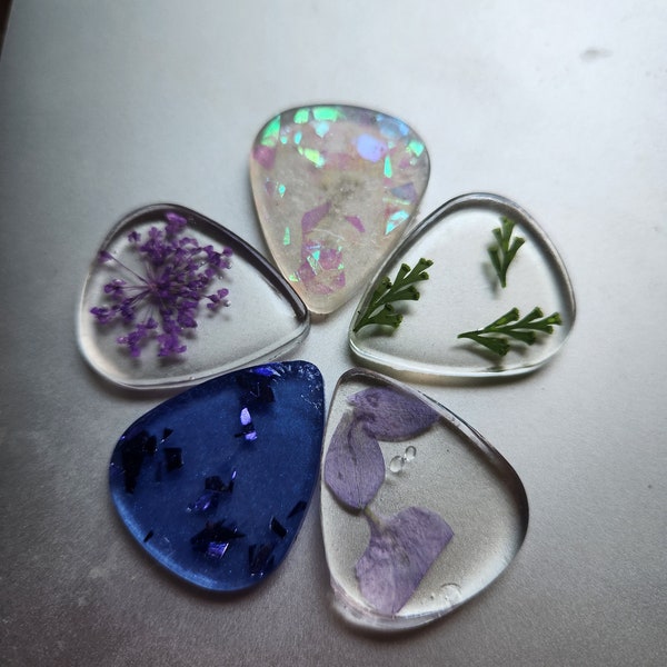 Resin Guitar Pick Etsy