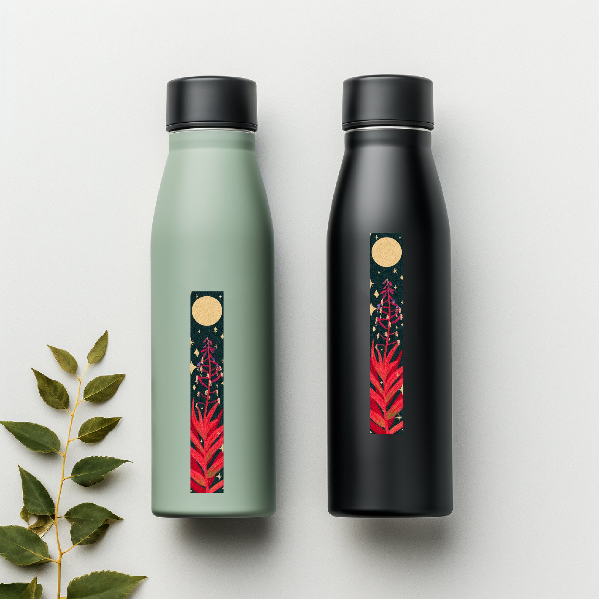 4 Tall Fall Fireweed Sticker, Original Artwork - Etsy