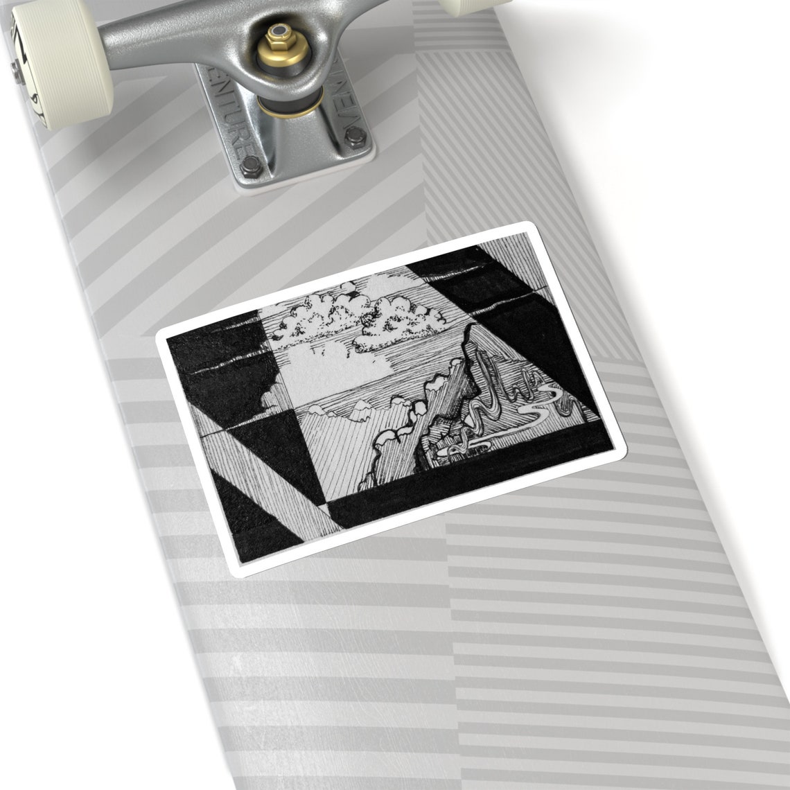 Intuitive Ink Drawing 2 Sticker Original Artwork, - Etsy