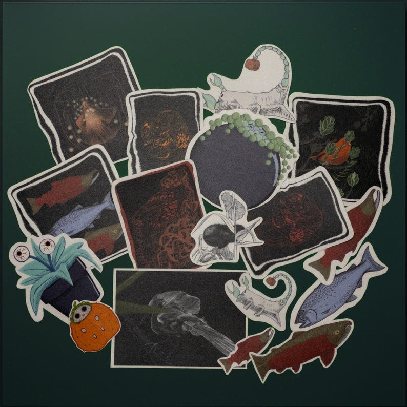 Intuitive Ink Drawing - 2 - Sticker - Original Artwork, - Etsy