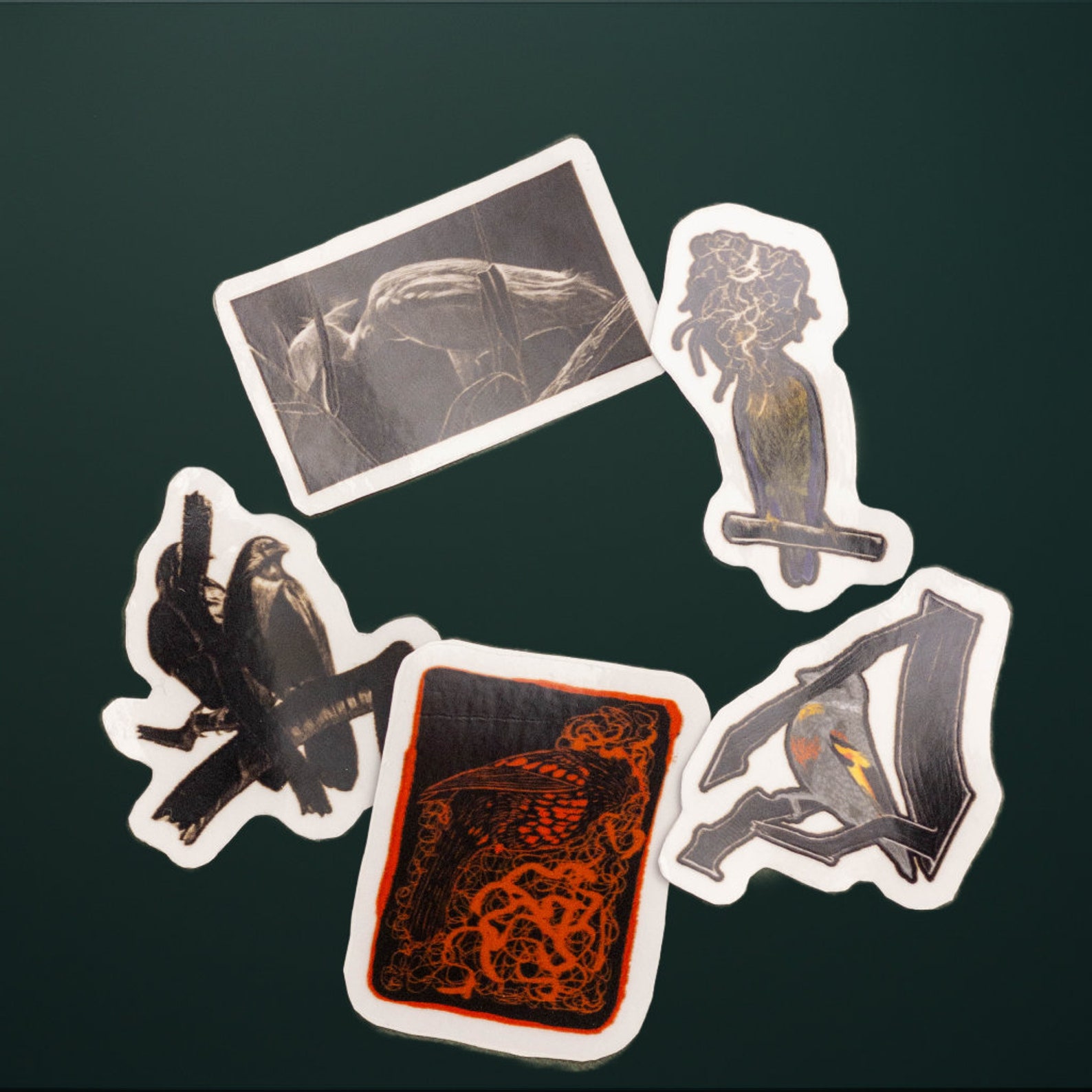 Intuitive Ink Drawing 2 Sticker Original Artwork, - Etsy