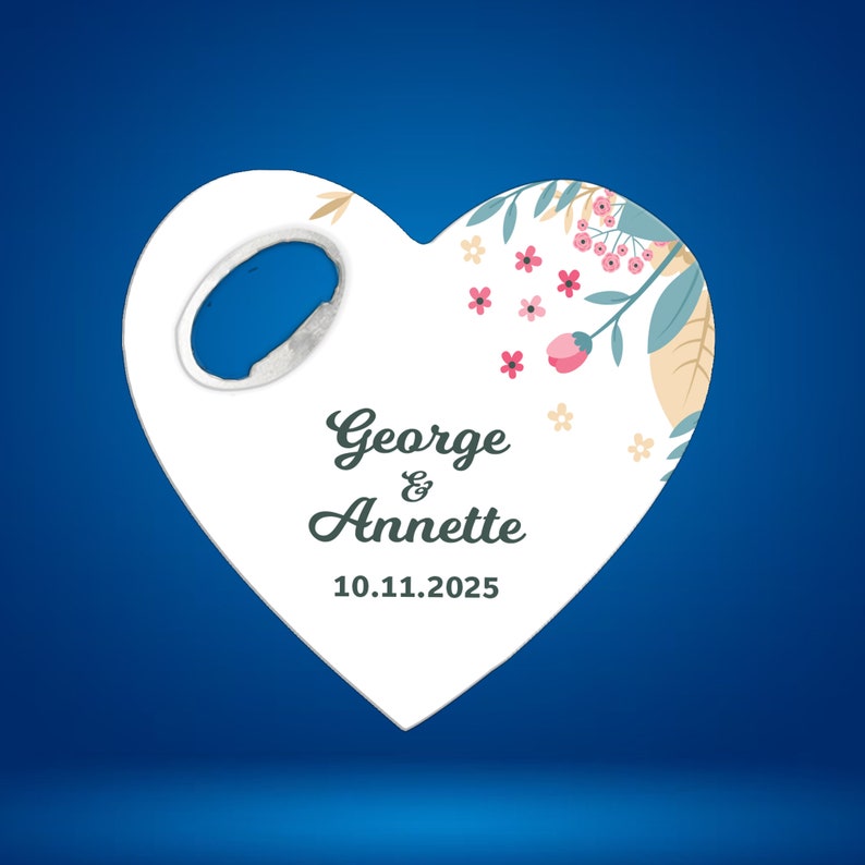 Bottle Opener Wedding Favors for Guests in Bulk, Heart Shape Wedding