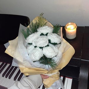 Crochet rose bouquet | Forever flowers | Handmade bouquet | Flower gift | Gift for her | Anniversary | Birthday | Valentines day
