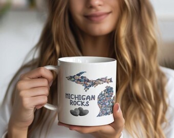 Taza de 20 oz de Michigan Rocks