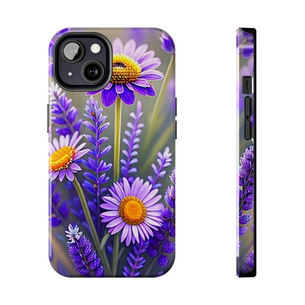 Colorful Purple Daisy Flower iPhone 7, 8, X, 11, 12, 13, 14 & more iPhone Case Flowers Daisy iPhone case Purple Colorful Phone Case