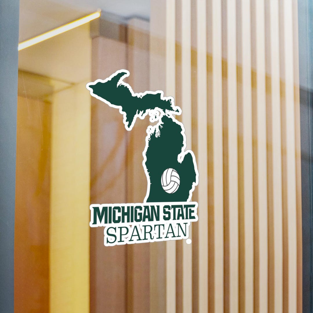 Michigan State Spartans Decal 3x4 Multi Use Michigan State Spartans Decal 3x4 Multi Use