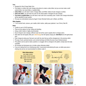 Kami the Kitten Crochet Pattern – Plushie or Snuggler PDF, Eye Embroidery Tutorial image 3