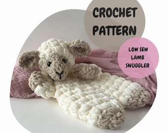 Crochet Pattern: Lamb Snuggler Amigurumi Crochet Pattern Beginner Crochet Crochet Lamb Crochet Animal Lovey Crochet Lovey