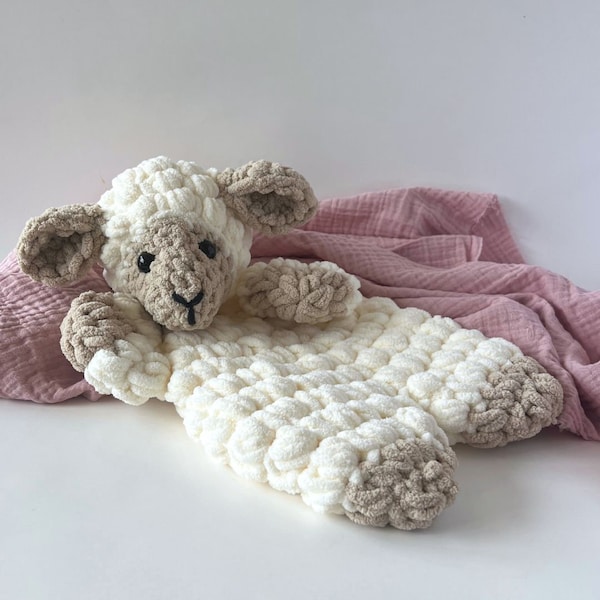 Crochet Pattern: Lamb Snuggler Amigurumi Crochet Pattern Beginner Crochet Crochet Lamb Crochet Animal Lovey Crochet Lovey