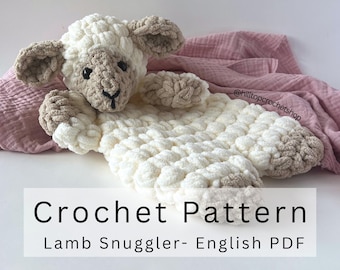 Patrón de ganchillo: Cordero amigurumi Patrón de ganchillo para principiantes Cordero de ganchillo Peluche de animal de ganchillo