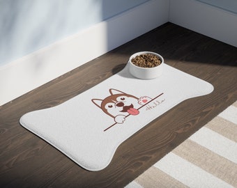 Feeding mat for the dog