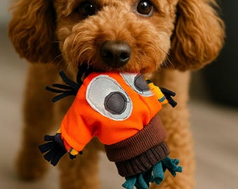 Giocattolo di peluche ecologico per cani - Giocattolo resistente da tirare e riportare per cani di piccola e media taglia