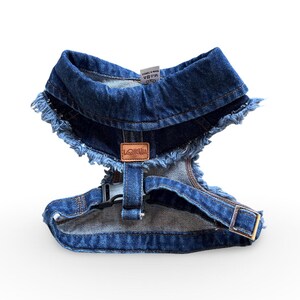 Adjustable Denim Dog Harness Vest Jacket for Small and Medium Dogs and Cats image 4