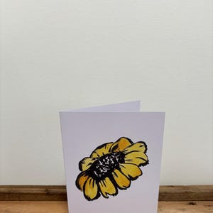 wenskaart met heldere bloemenprint voor haar, voor elke gelegenheid, bedankt, ik denk aan je, veel succes
