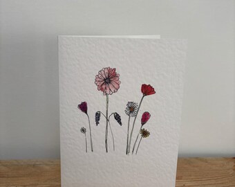 Une carte de voeux de fleurs d'avril conçue pour elle, pour toutes les occasions