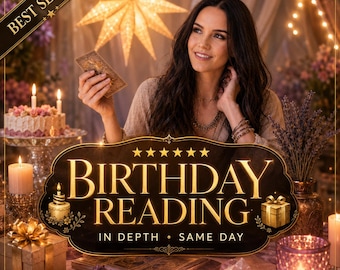 Birthday Tarot Reading, Same Hour, Personalized Year Ahead Guidance | Psychic Guidance