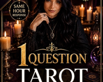 1 Question Tarot Reading, Same Hour, Love, Career, General, Honest, Psychic Reading
