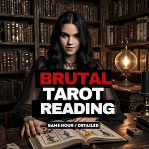 Brutal Tarot Reading - Same Hour,  Honest Psychic Reading, No Sugar Coating