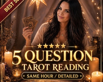 Tarotconsult met 5 vragen | Liefdes-, carrière- en levensadvies binnen een uur