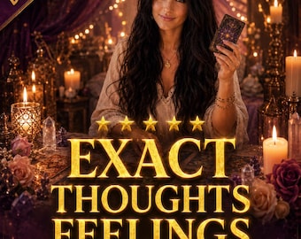 Exact Thoughts & Feelings Tarot Reading | Hidden Emotions, Love Clarity (Digital Download)