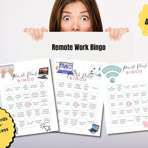Carte de bingo pour le travail à distance