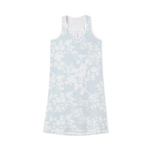 Blue Chinois Women&#39;s Cover up/Dress, Home Decor Inspired Racerback Dress, Women&#39;s Casual Dress, Chinoiserie Fashion