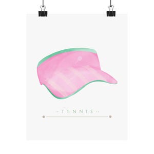 Tennis Posters, Pickle-ball Wall Art, Sports Home Decor, Matte Vertical Prints, Pickle-ball Fan Gift