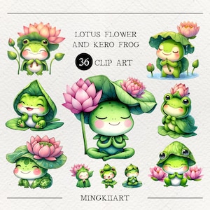 Netter Frosch Clipart, kleiner Frosch, Aquarell Sumpfland Clipart, Liebe Frosch, PNG Clipart, Frosch Figur, Kinderzimmer Kunst, Sublimationstier, Kinderkarte