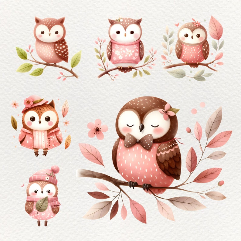 Spring Animal Clipart, Animal Clipart, Png, Watercolor Clipart, Cute ...