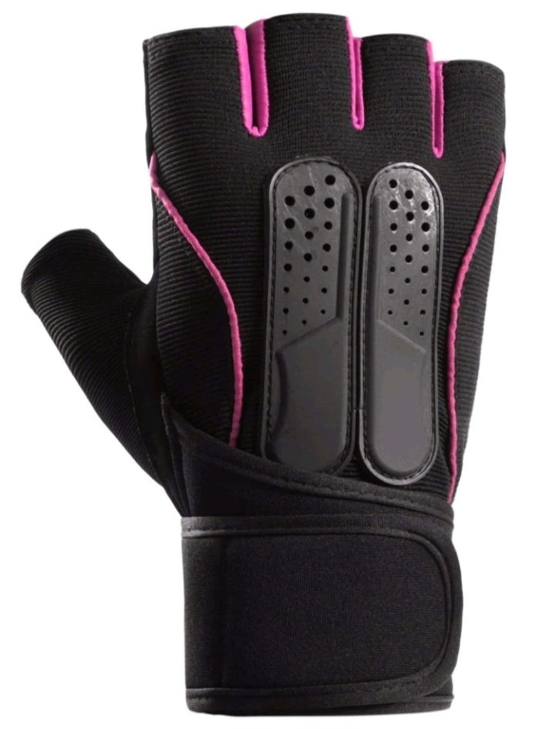 Weight Lifting Gloves Fingerless Gym Gloves With Wrist Support, Improve