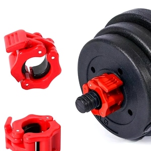 1 Pair Dumbbell Bar Clamps Collars Clips for Standard Weightlifting Professional Buckle 1 Pair for Gym Exercise Fitness Bodybuilding.