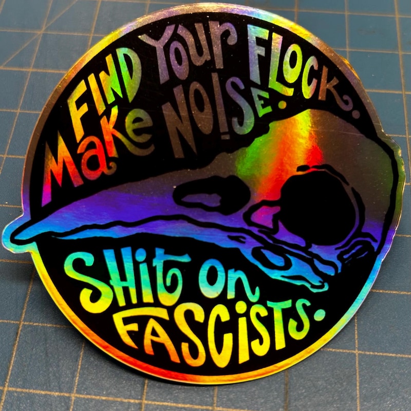 Anti Flock Sticker - Etsy
