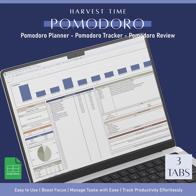 Harvest Time Pomodoro Planner Tracker Review With Productivity