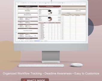 Delvora: Approval Workflow Planner & Tracker | Request Log, Status Tracking, Team Roles, Request Overview | Google Sheets Template