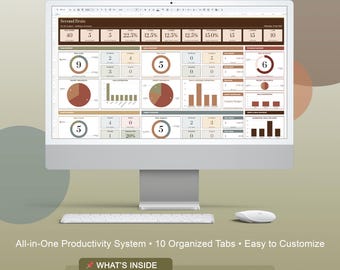 Lumind: Second Brain System | Life Planner, Goal Tracker, Task Manager, Project Planner | Google Sheets Template
