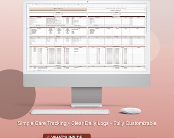 CareSync: Caregiver Planner and Tracker | Client Care Tracker, Daily Log, Medical Records, Family & Personal Care |  Google Sheets Template