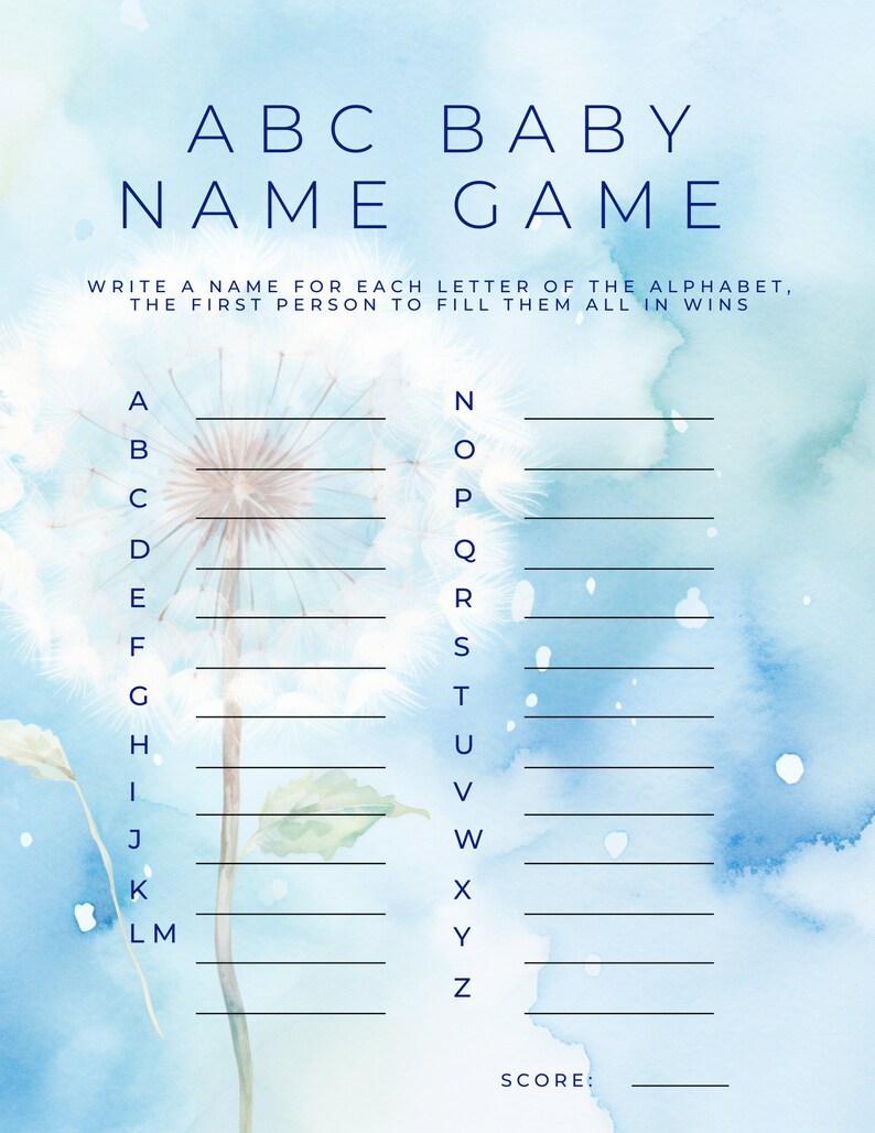 Baby Shower Games Bundle of 9, We Made A Wish and You Came True, Boy