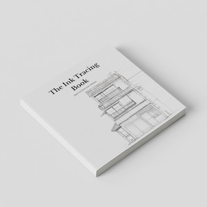 Ink Tracing Book for Adults - Japan Architecture Edition | Relaxation & Mindfulness Drawing Book | Stress Relief Line Art | Boho Minimal Art