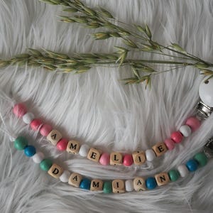pacifier chain with name