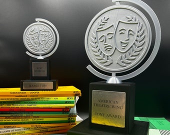 Replica Tony Award Inspired Trophy | Drama Excellence Honor | Thespian Prize | Personalized Theatre Award