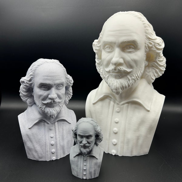 William Shakespeare Statue | Shakespeare the Bard Bust | Trophy Classic Theatre Prize | Drama Teacher Gift | English Teacher Present