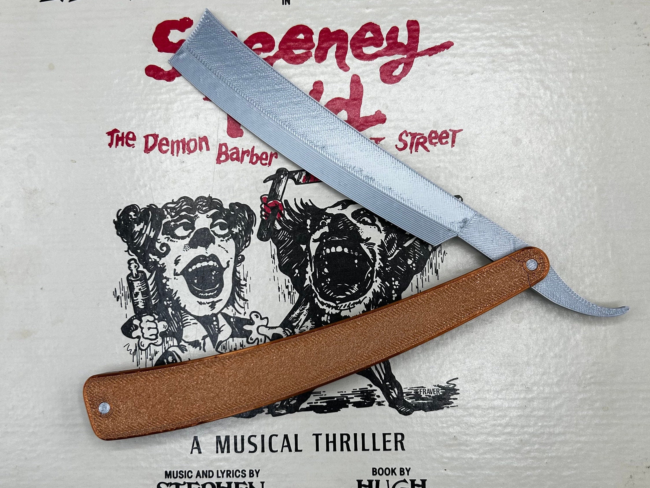 Sweeney Todd Straight Razor Prop Sweeney Todd Prop Straight Razor With