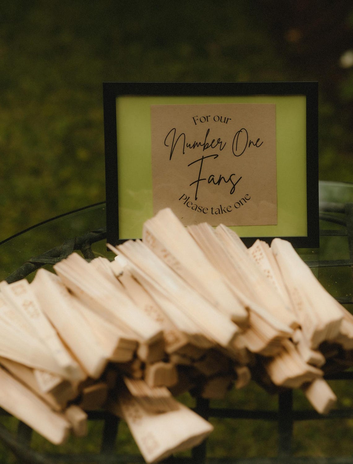 Fansign Table Wedding Reception Fan Favor Sign - Digital Download - Etsy
