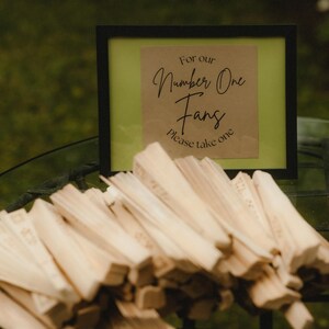 Wedding Reception Fan Favor Sign - Digital Download - Etsy
