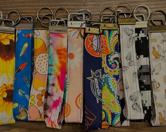 Wristlet Keychain | Key Fob Wristlet | Fabric Keychain | Handmade Gifts | Gifts for Her | Gifts for Him | Personalized