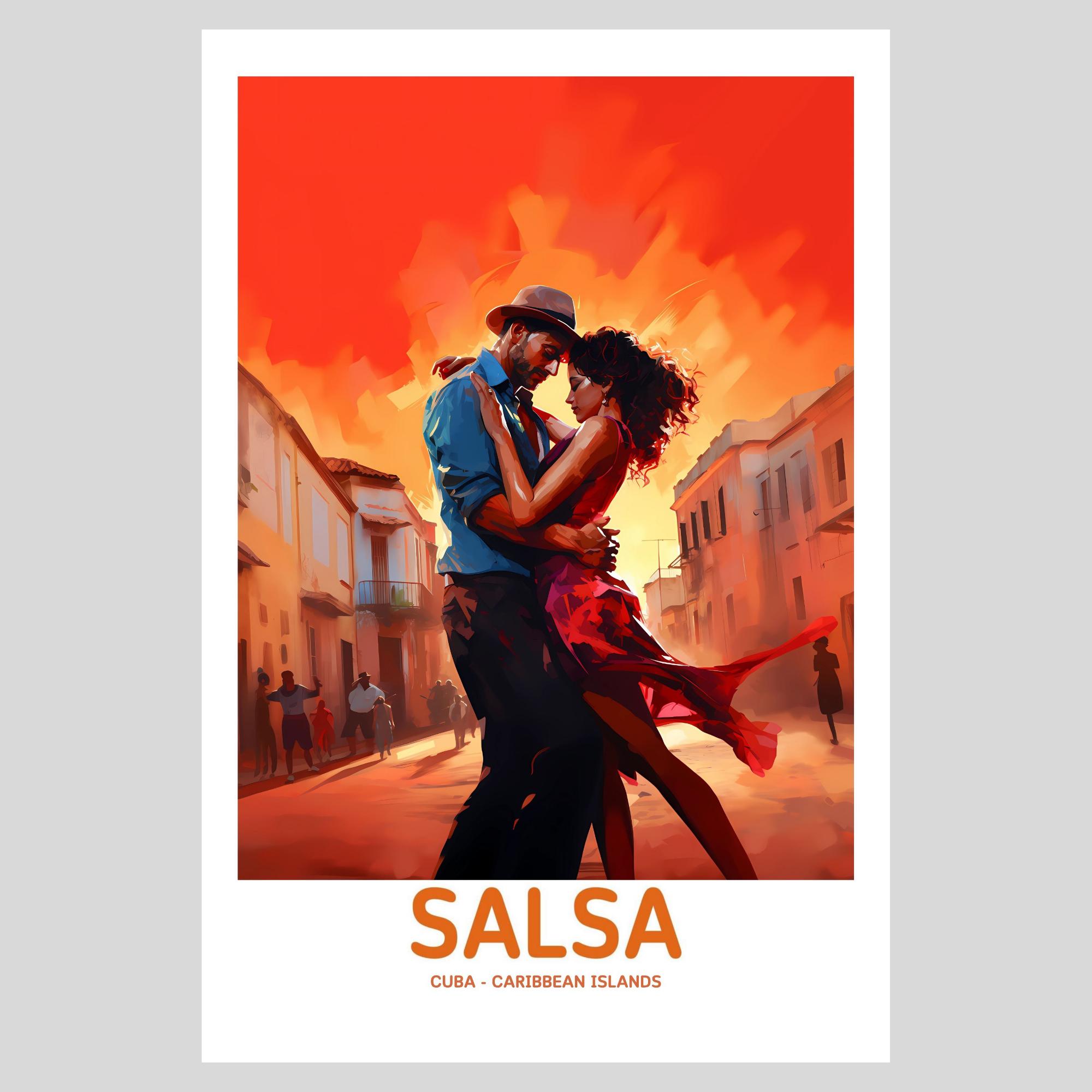 Salsa Dance Poster - Dance Poster - Printable Salsa Poster ...
