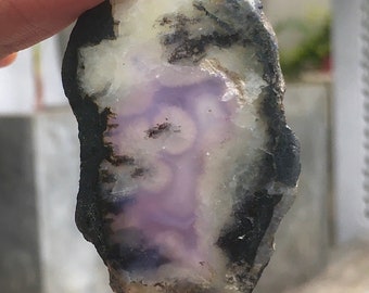 moss purple chalcedony